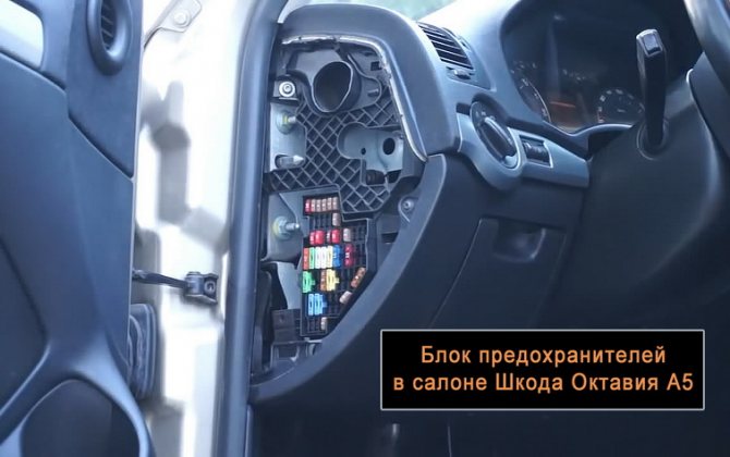 Блок предохранителей в салоне