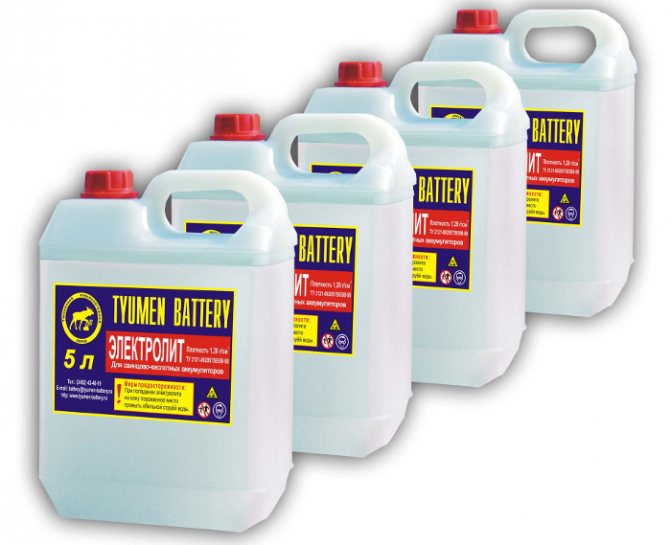 Химический состав электролита для аккумулятора и способы его приготовления