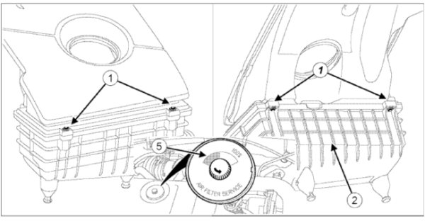 Меняем возд-ый фи-тр на дизельном Duster
