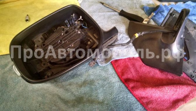 Ремонт бокового зеркала автомобиля своими руками